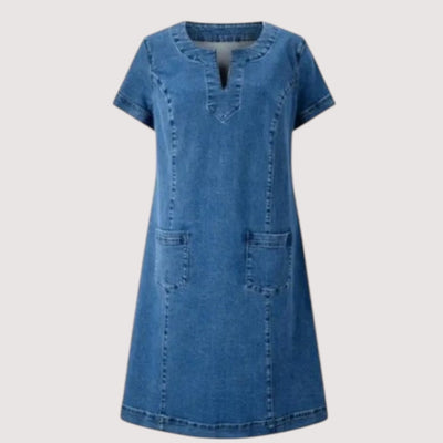 Mila | Vestido Vaquero Con Escote En V