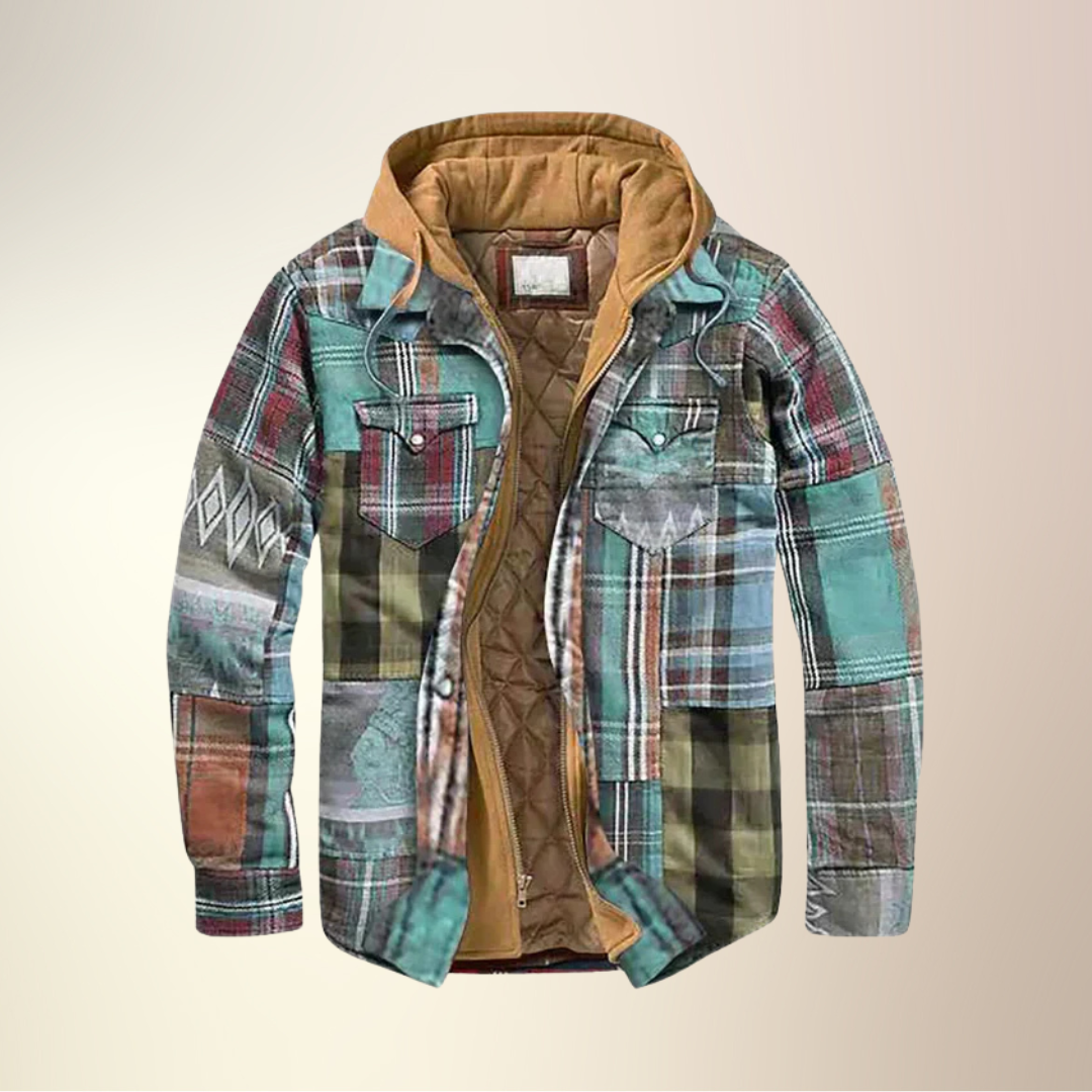 Savario | Chaqueta Patchwork a Cuadros