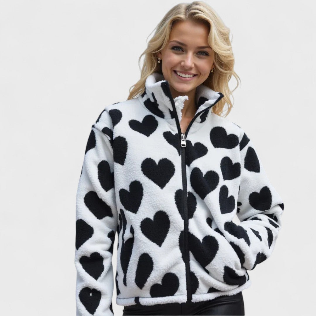 Katharina - Chaqueta reversible con corazón