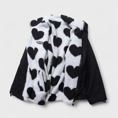 Katharina - Chaqueta reversible con corazón