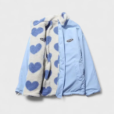 Katharina - Chaqueta reversible con corazón